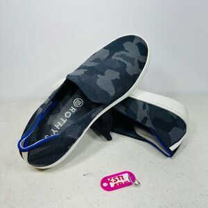 Rothy's The Sneaker women's size 8.5 black gray Camo slip on shoes Rothys